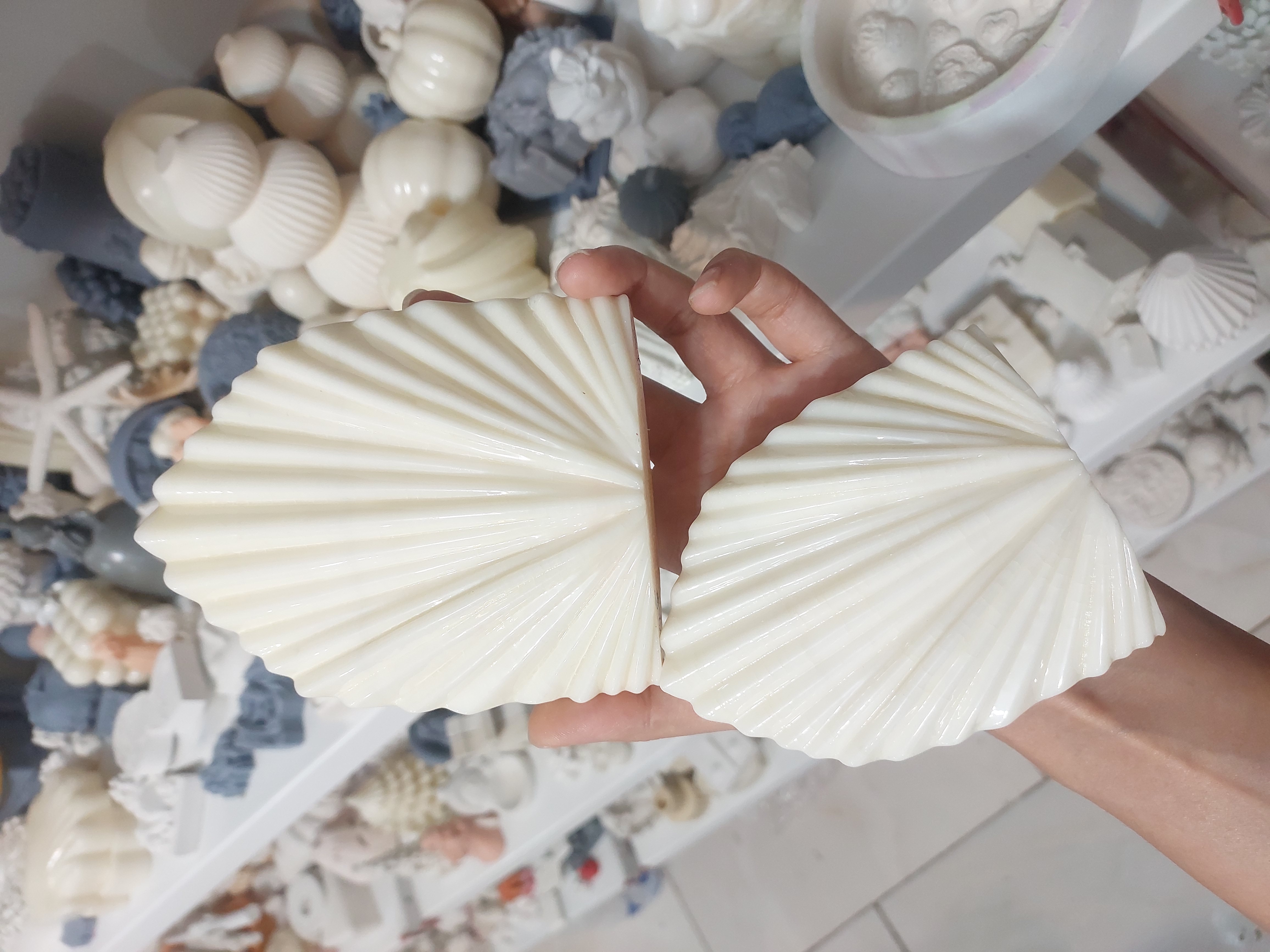 قالب سیلیکونی بادبزنی